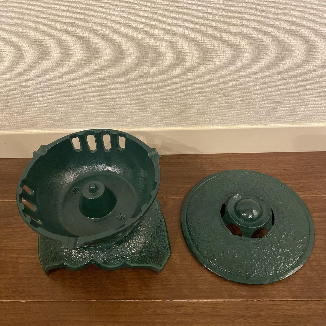 Amazon.co.jp: 南部鉄器 緑香炉丸置灯籠蚊取り線香灰皿 : ホビー